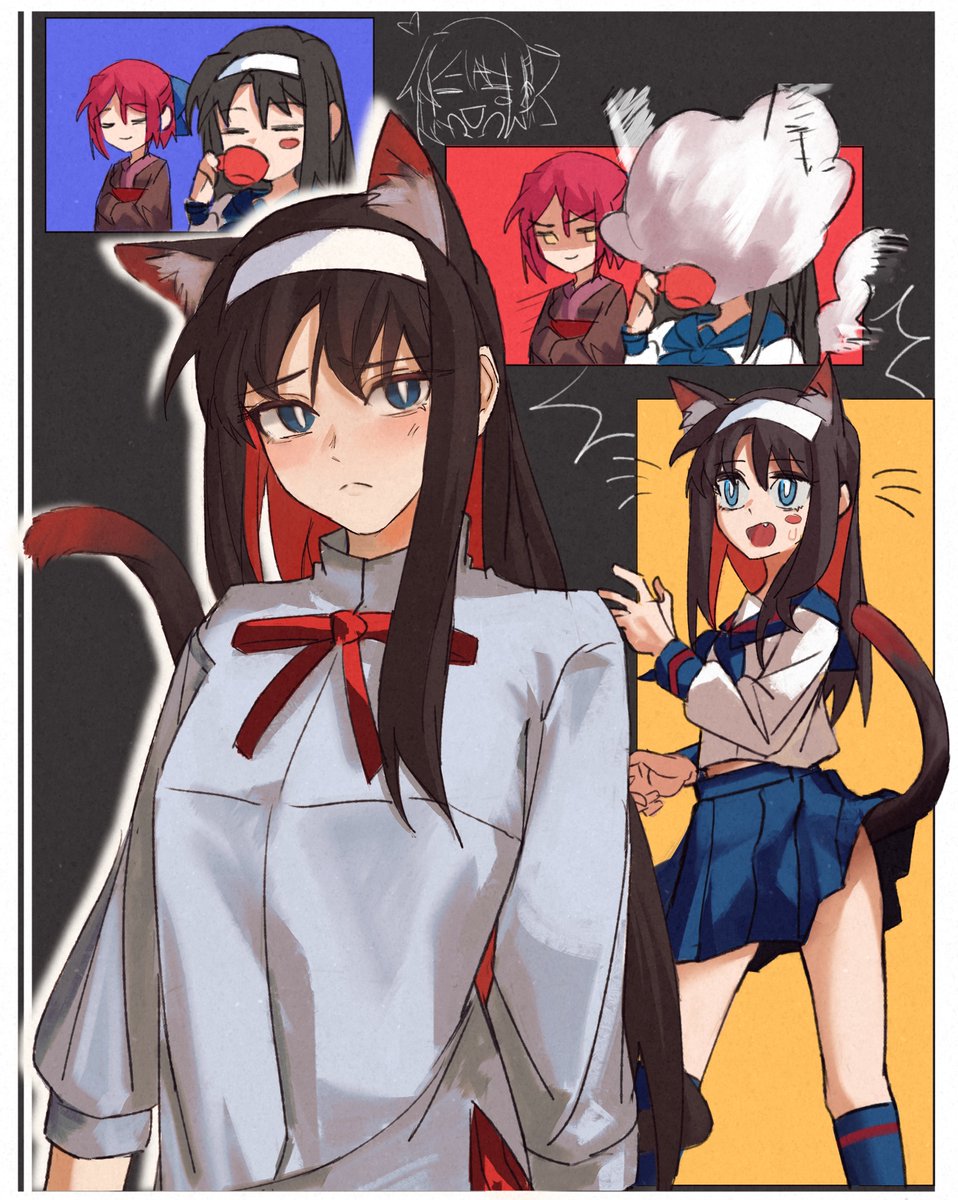 ezekquel's tweet image. starting the year with cat akiha