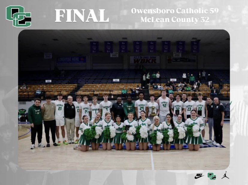 ocboysbball's tweet image. About last night… Aces win the All-A 3rd Region tournament and advance to state! 

Owensboro Catholic 59
McLean County 32

#WeAreOC