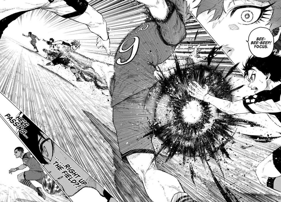 bluelockrensuke's tweet image. "Zoom" "Bee-Bee-Beep! focus"
Japan is just fodder to him huh