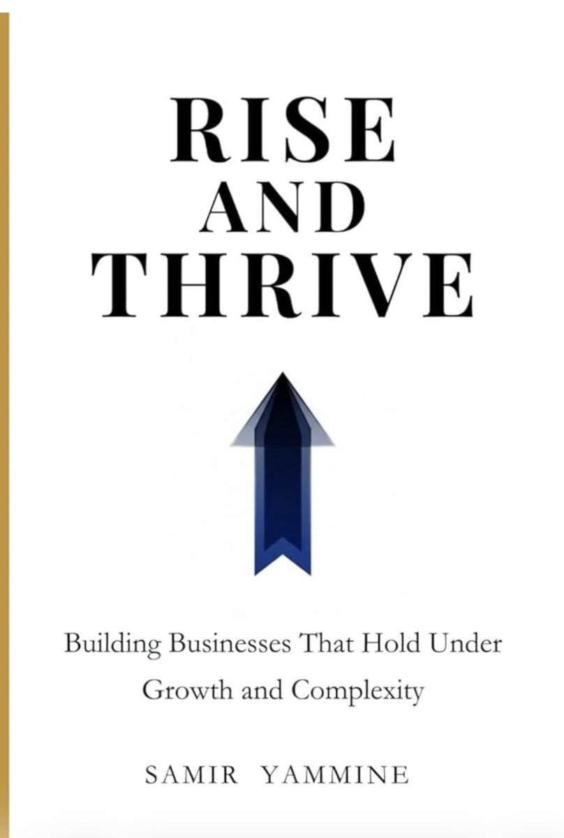 samiryammine1's tweet photo. Most books teach you how to grow faster.

This one is for founders figuring out how to hold under growth.

Rise and Thrive https://t.co/whzaJQB6kh