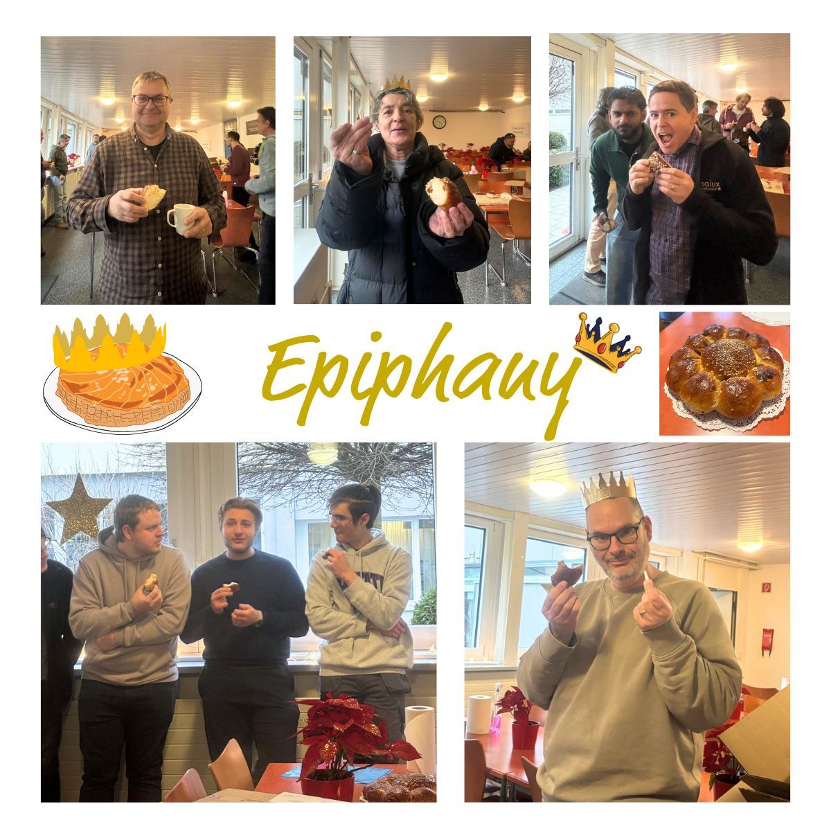 Celebrating Epiphany with a swiss twist 🇨🇭 👑

☕ This morning, we gathered for a warm and joyful coffee break to celebrate Epiphany with a traditional galette des rois (king cake).

Wishing everyone a wonderful start to the year🌟