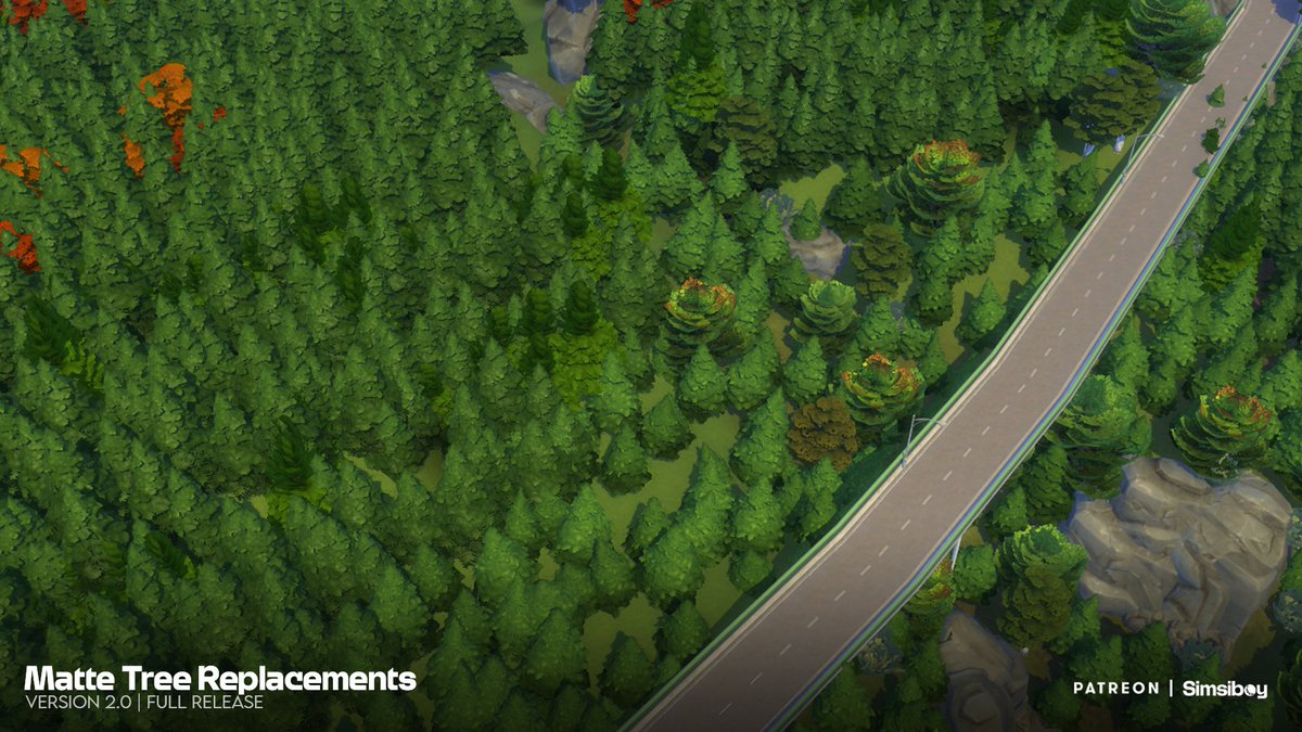 Simsiboy_'s tweet image. Matte Tree Replacements 2.0 | Full Release

New overrides for those flat dull trees in the sims 4, making the game environments feel more alive!

✦ In Early Access until January 20th