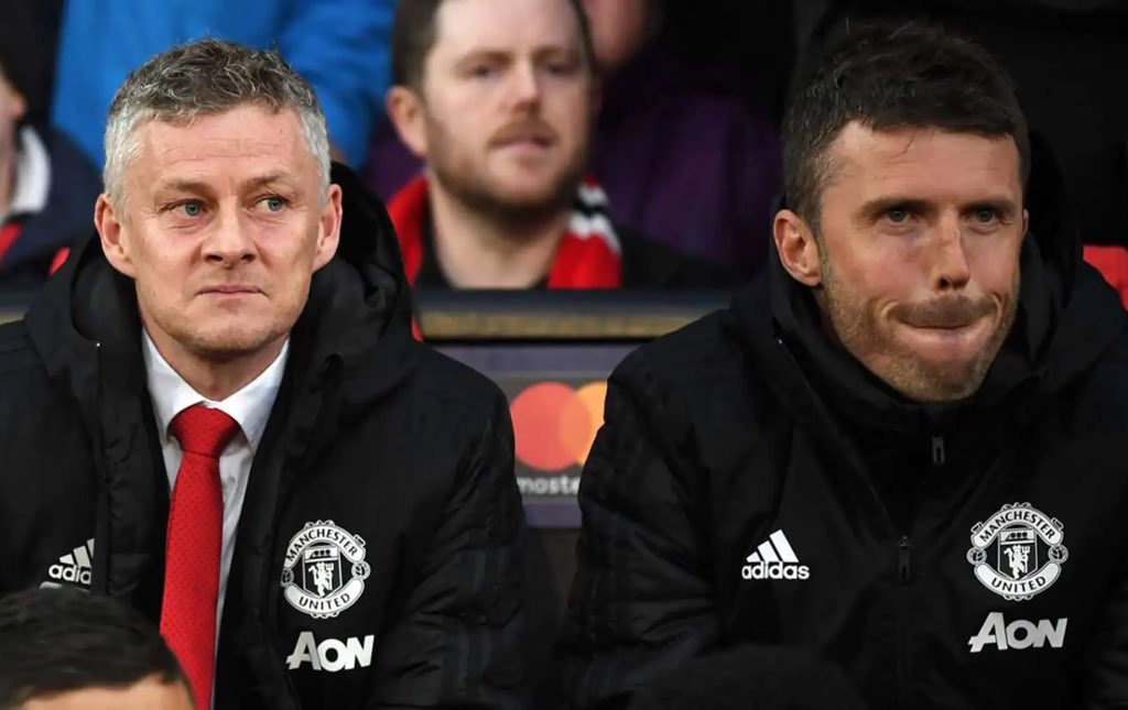 mufcMPB's tweet image. 🚨 BREAKING:

Michael Carrick and Ole Gunnar Solskjær have both now been sounded out by Manchester United about the caretaker manager role until the end of the season. #MUFC [@alex_crook &amp;amp; @JacobsBen]