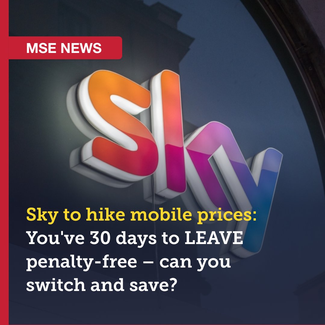 Most Sky Mobile customers – including many who are mid-contract – will see their bill go up from 14 February 2026. 📱 
 
Read Martin’s urgent tip to see if you can beat the hike: moneysavingexpert.com/news/2026/01/s…
