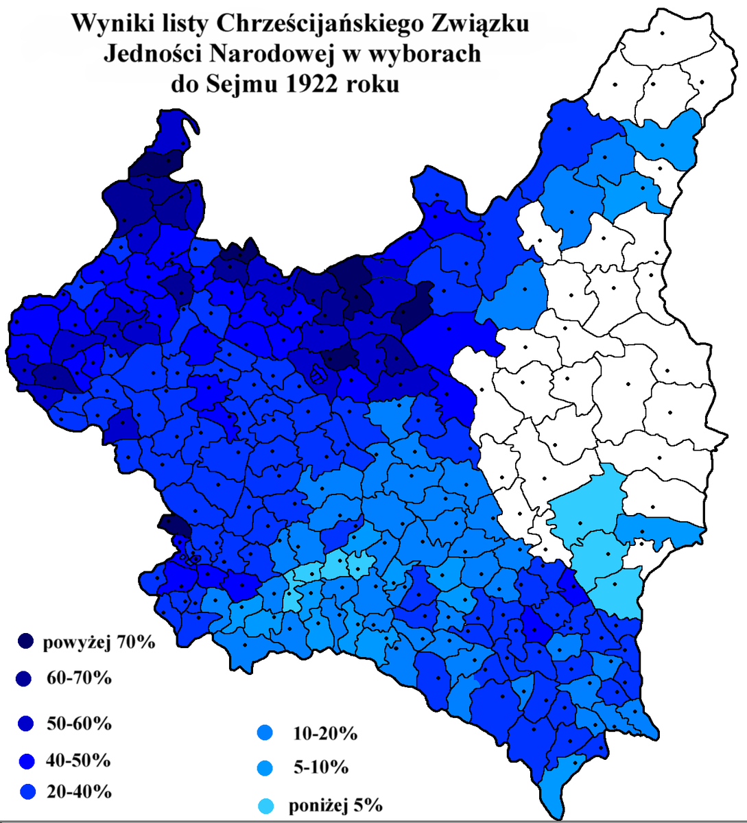 PolandMatters_'s tweet photo. Election results of the Christian Union of National Unity in #Poland, 1922.
#maps #mapy #Polska #MapsOfEurope #MapsOfPoland https://t.co/3DE48FWFlb