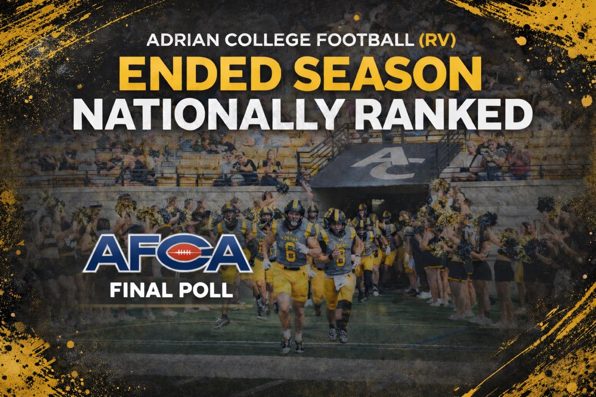 AdrianCollegeFB's tweet image. Only up from here📈🐾