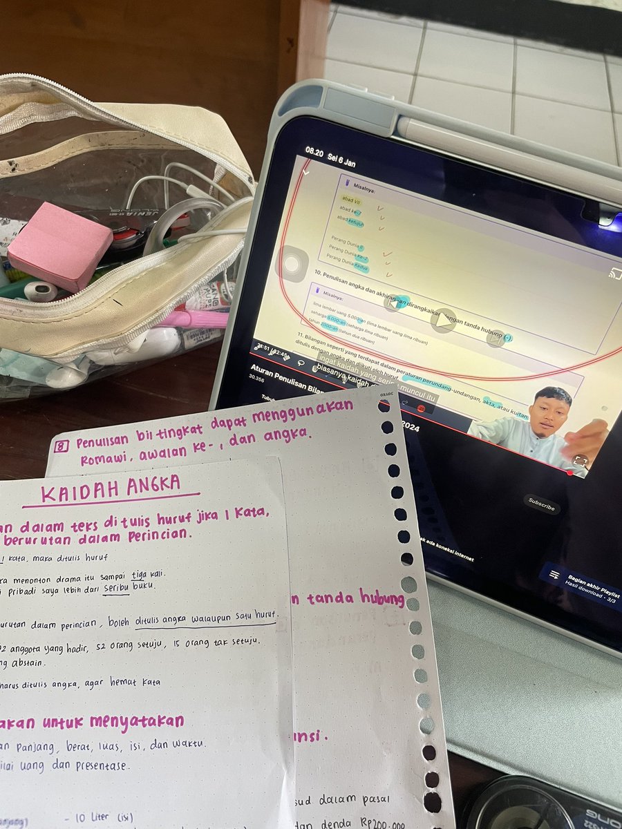 lawzstudy's tweet image. 06/01/2026
H-105 😥
pagi pagi di sekolah aku belajar PBM, lanjut GO sampai jam 20.00, dan buku wangsit aku dateeeng. semoga semua pengorbanan waktu, tenaga, dan materi ini bisa membuahkan hasil. aamiin Masha Allah 🥺😭📝💖