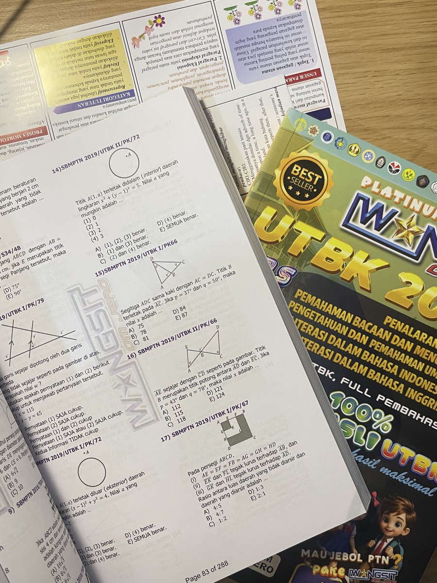 lawzstudy's tweet image. 06/01/2026
H-105 😥
pagi pagi di sekolah aku belajar PBM, lanjut GO sampai jam 20.00, dan buku wangsit aku dateeeng. semoga semua pengorbanan waktu, tenaga, dan materi ini bisa membuahkan hasil. aamiin Masha Allah 🥺😭📝💖