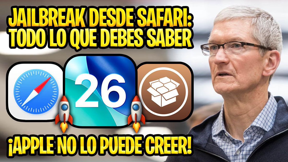 ProfeJuAntonio's tweet image. 🔥 EL MEJOR INICIO DE AÑO PARA LA COMUNIDAD DEL #JAILBREAK💥

🎥 youtu.be/Z4au6Vjprds

🔓 El equipo de hackers @PanguTeam confirmó los #iPhone #iPad compatibles y todo lo que se puede hacer 🔓

📣 Conoce las versiones de #iOS26 que han sido vulneradas y cómo prepararte hoy 🪄