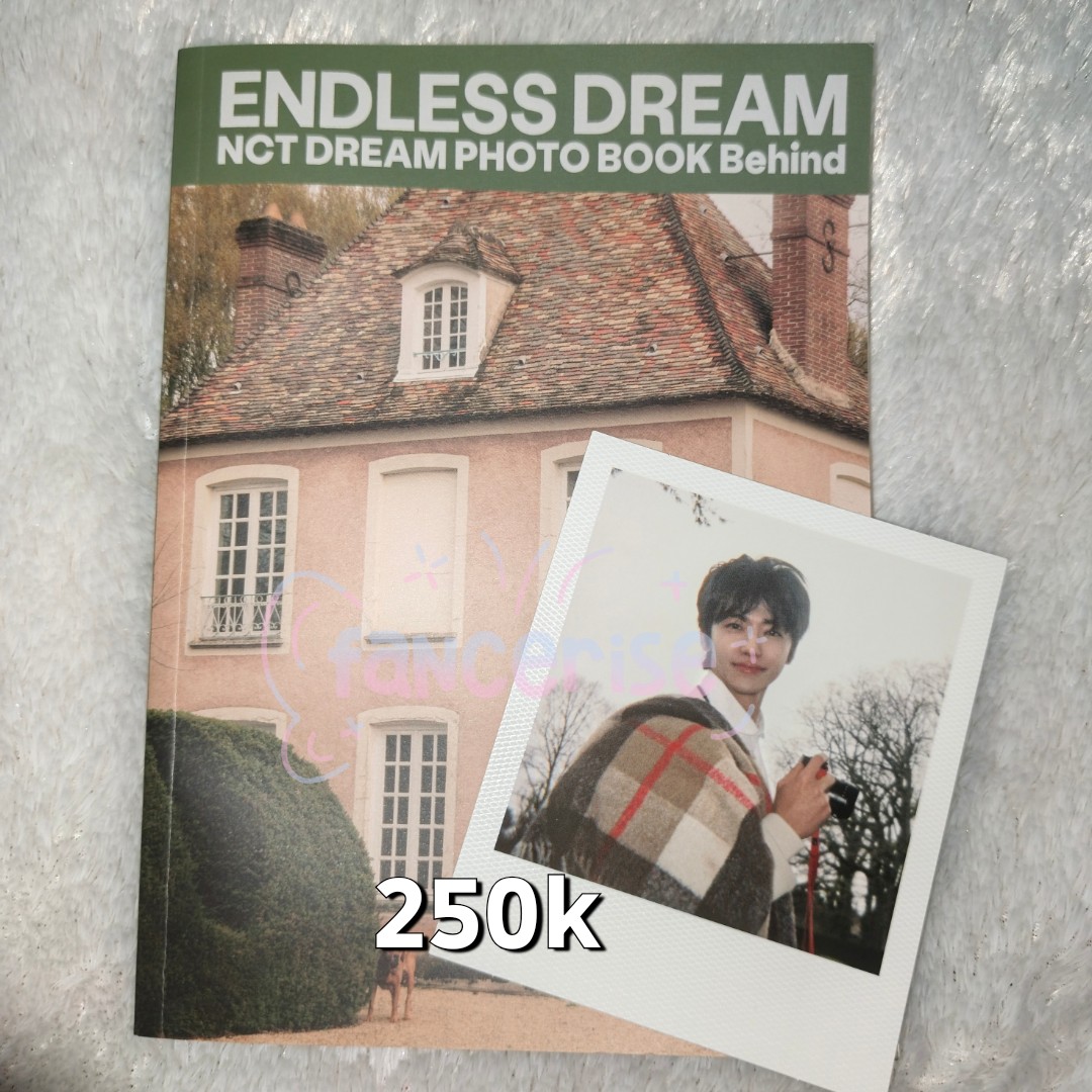 wts endless dream photo book behind unsealed
Exc adm, Inc pack
Bisa langsung co or keep event (with DP) 
Dom Jateng

Ayo plisss lagi BU banget 🥲🥲