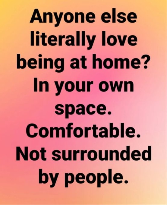 Victoria145654's tweet photo. These days, staying home feels better than going anywhere.     My space. My peace. No crowds, no noise, just comfort.     Anyone else at that point too?  🙋‍♀️📷🏠 https://t.co/D0AvjR3cYG