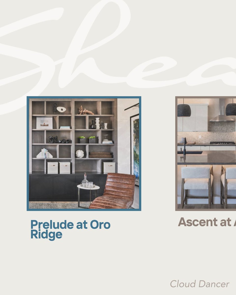 AzurePV's tweet image. Meet Cloud Dancer, the color of 2026! ☁️

This versatile hue pairs with every space in every #SheaHomes, indoors and out.

Swipe for inspiration and find your home with us today! 
sheahomes.com/new-homes/ariz…