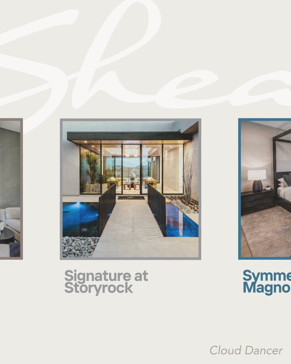 AzurePV's tweet image. Meet Cloud Dancer, the color of 2026! ☁️

This versatile hue pairs with every space in every #SheaHomes, indoors and out.

Swipe for inspiration and find your home with us today! 
sheahomes.com/new-homes/ariz…