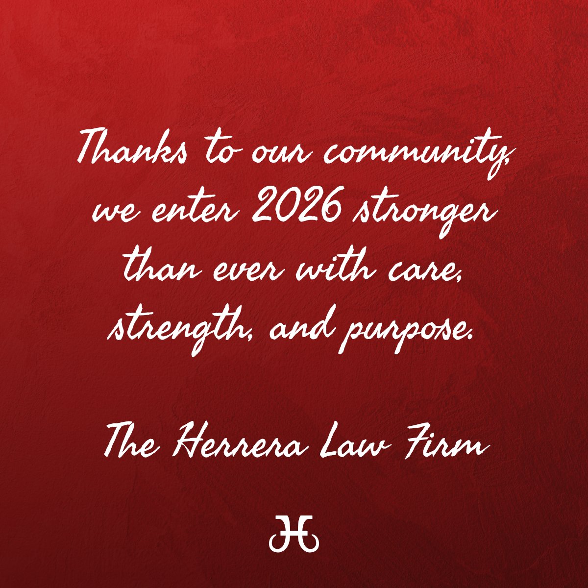 As we welcome 2026, we do so with gratitude for our community and the trust placed in our firm. We look ahead with appreciation, purpose, and a commitment to doing what is right for our clients and our community.

#WinningIsntLuck