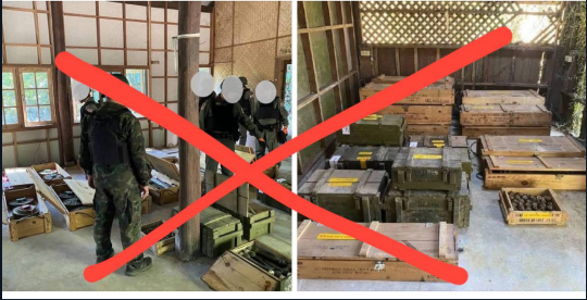 panhaneath157's tweet photo. Invading Thai soldiers stole weapons from a Cambodian police post, but instead falsely claimed that they were taken from the Thma Da casino!
#Thailand #ExposedThailandLies 
#TruthFromThailand ? https://t.co/iPTa0NdZrH