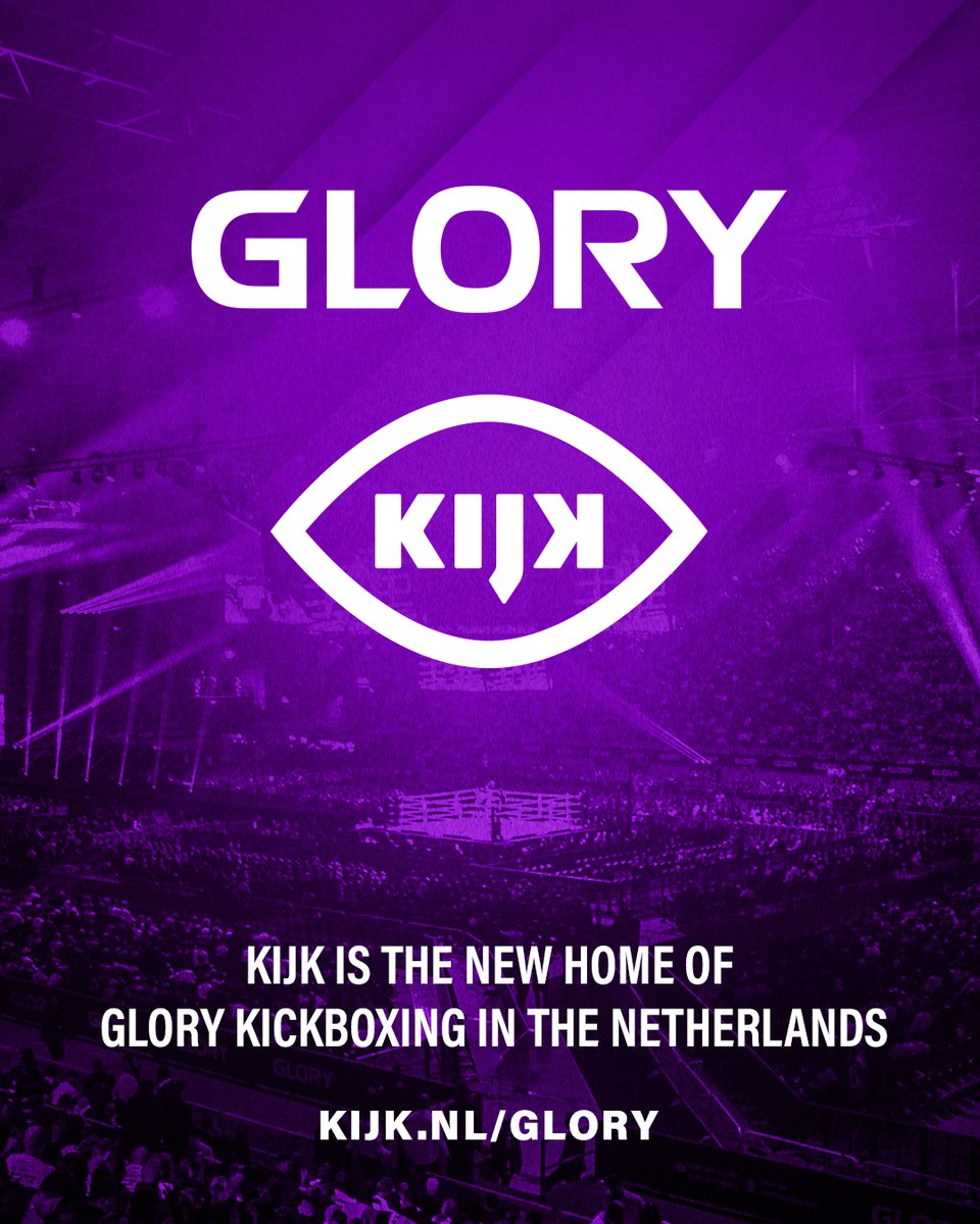 KIJK is the new home of GLORY Kickboxing in the Netherlands!

KIJK will be GLORY Kickboxing's official Dutch broadcast partner throughout 2026.
