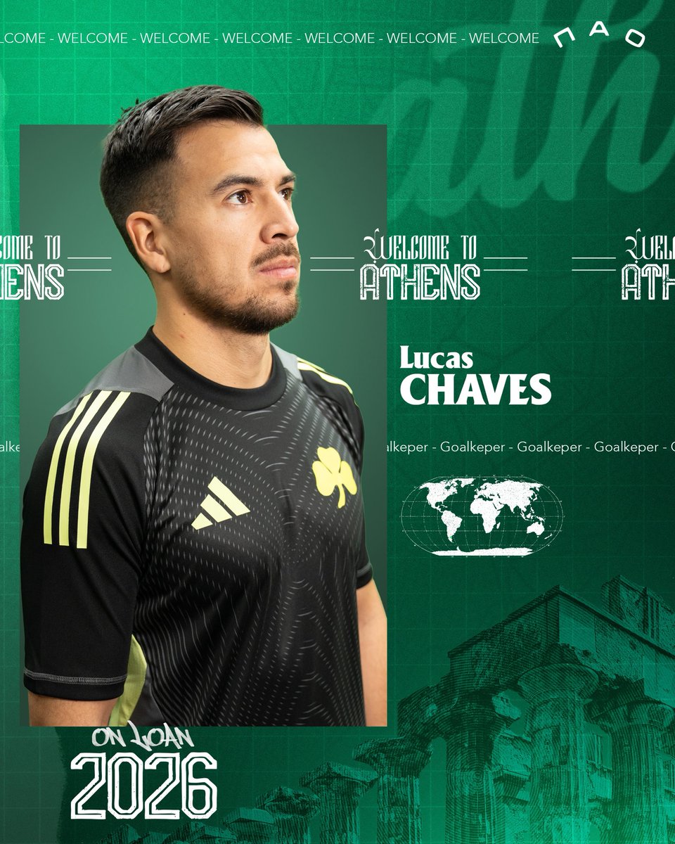 Welcome to Athens Lucas ☘️🏛️ #Panathinaikos #PAOFC