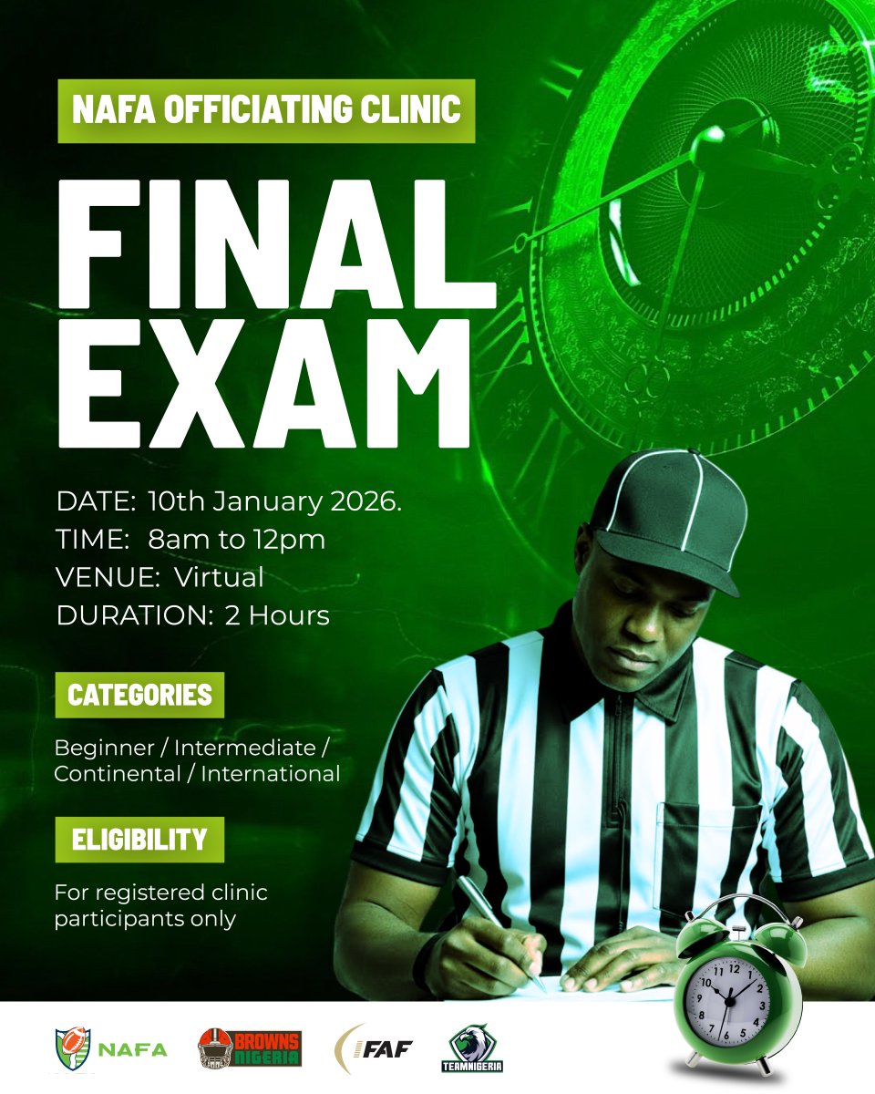 NIGERIA AMERICAN FOOTBALL ASSOCIATION tweet media