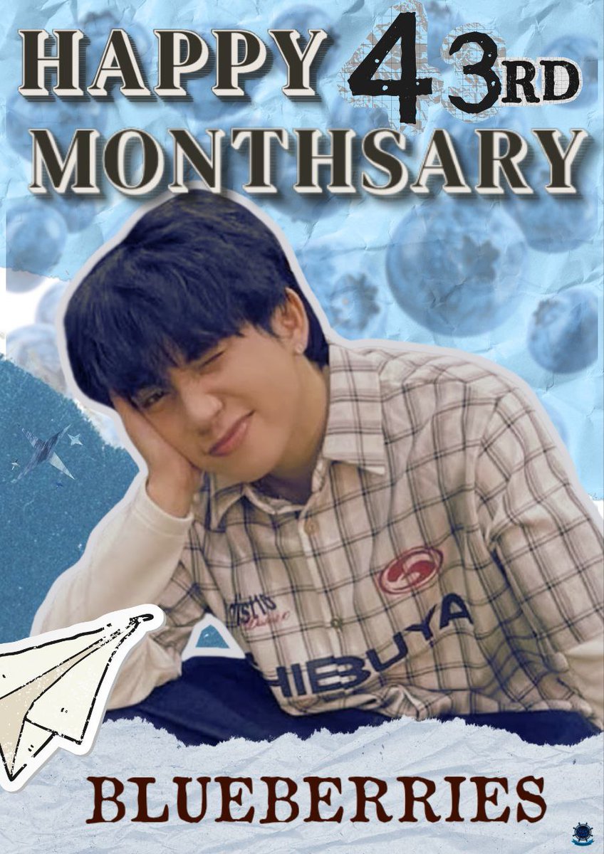 BLUEberriesOFC's tweet photo. [🎉] HAPPY 43RD MONTHSARY, BLUEBERRIES!

💙⛵ 43 months with Captain Blue! Thank you, Blueberries 🫐, for staying, believing, and sailing with him through every wave—calm seas and storms alike 🌊✨.

#NEO_BLUE @neoblue___
#BLUEberriesOfficial https://t.co/Khb5ipixi0