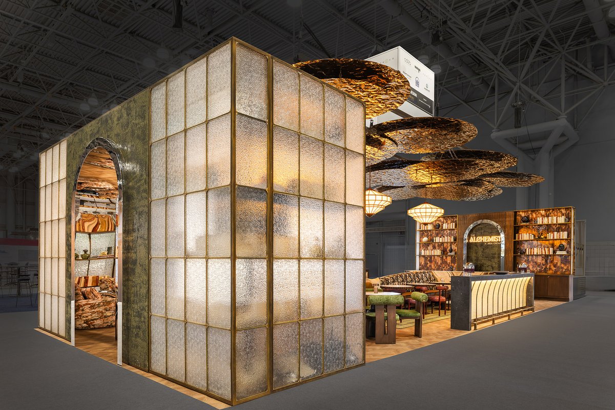 wearegilbert's tweet photo. Presented at BDNY 2025 Dine &amp; Design, Alchemist by Aria Group blended maximalist, industrial, and organic elements into a high-end, sensory-rich environment. https://t.co/6s1V2X4PXY