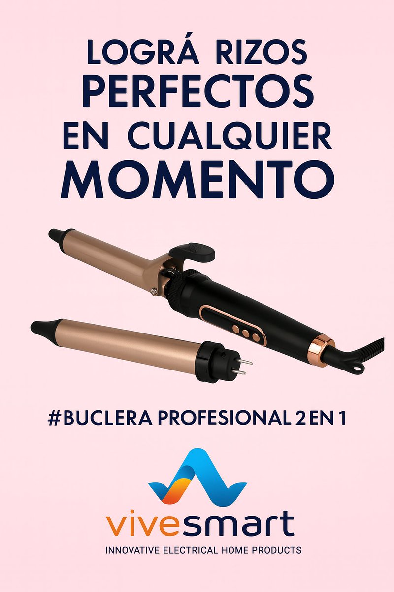 vive_smart2's tweet photo. ✨ ¡Transformá tu look en minutos! Con la Buclera Profesional 2 en 1 Vivesmart conseguís rizos definidos o suaves ondas con un solo equipo.
https://t.co/dN0wcQxO3H
#BucleraProfesional2en1 #Vivesmart #RizosPerfectos #EstiloSmart #BellezaEnCasa #AccesoriosVivesmart https://t.co/pR6e9ARWLs