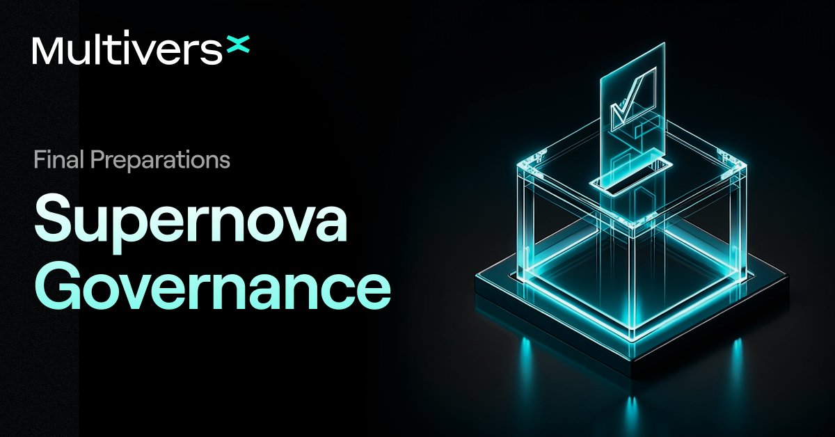 multiversxfndn's tweet image. We’re preparing to initiate the Supernova governance vote on January 8.

This vote asks EGLD stakeholders to approve the activation of Supernova, the most significant protocol upgrade in MultiversX history.

Supernova introduces a fundamental architectural upgrade to the network,…