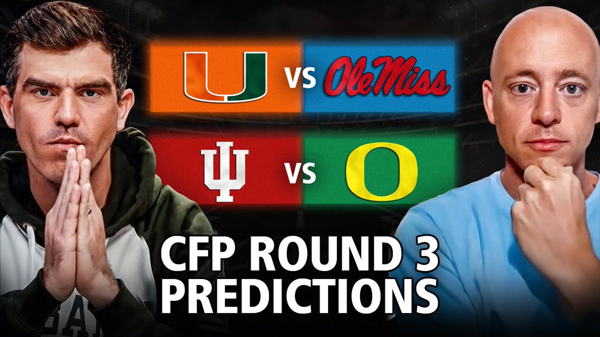 JakeCrain_'s tweet photo. 🔥 CFP SEMINIFAL PREDICTION SHOW!

🎙️ @JoshPateCFB PREVIEWS &amp; PICKS

🙋‍♂️ CAN OLE MISS BEAT MIAMI??

🚂 IS INDIANA UNSTOPPALE?

🏆 THE BEST CONFERENCE NOW IS…

LINK: https://t.co/y0cuMd1vkh https://t.co/aSwPuv6eBj