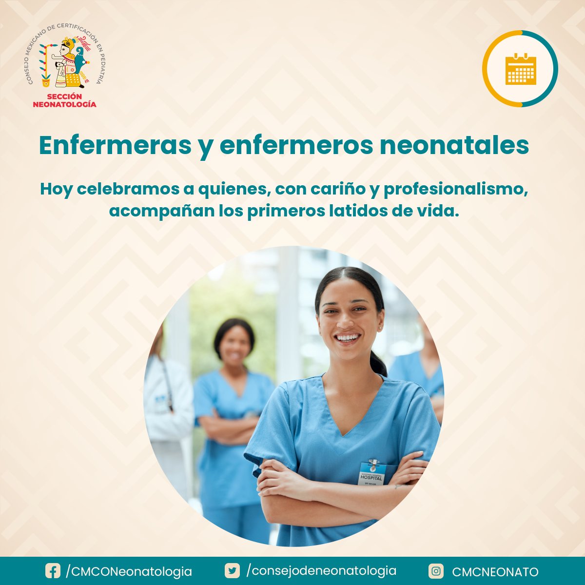 👩‍⚕️ Hoy celebramos a quienes, con cariño y profesionalismo, acompañan los primeros latidos de vida. Enfermeras y enfermeros neonatales: gracias por cuidarlos, formarlos, protegerlos.
