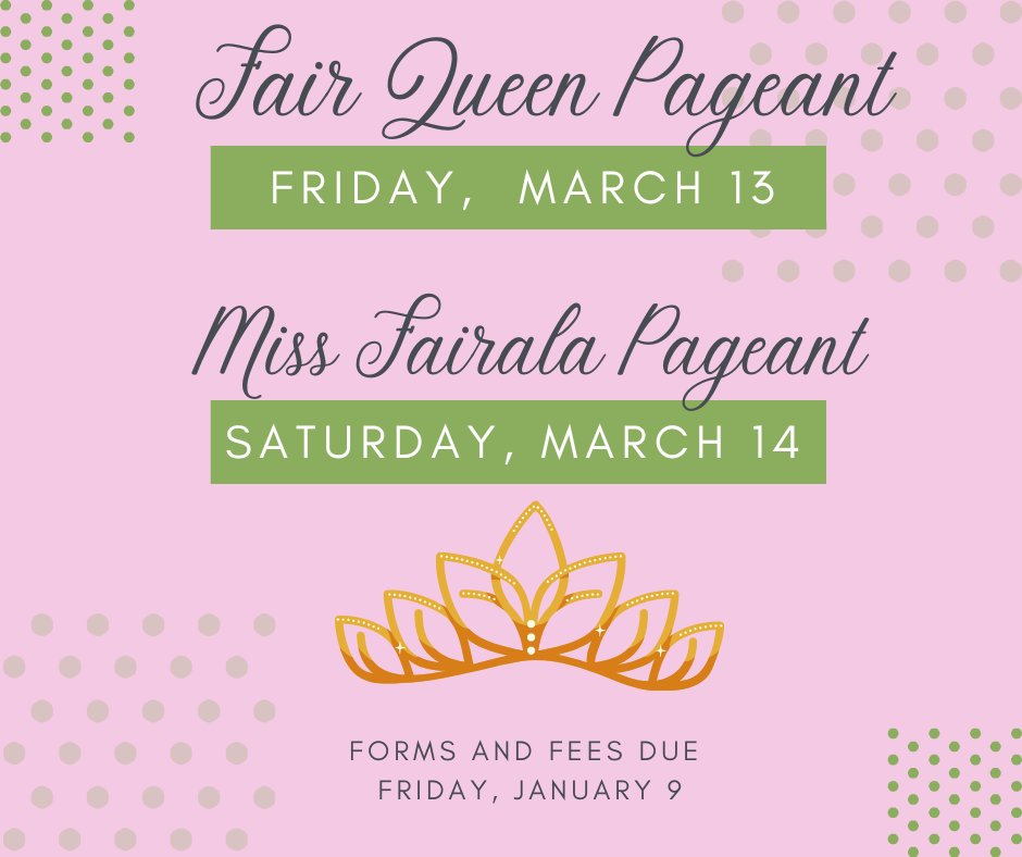 FairviewHighAL's tweet image. Get those pageant forms in this week!!!