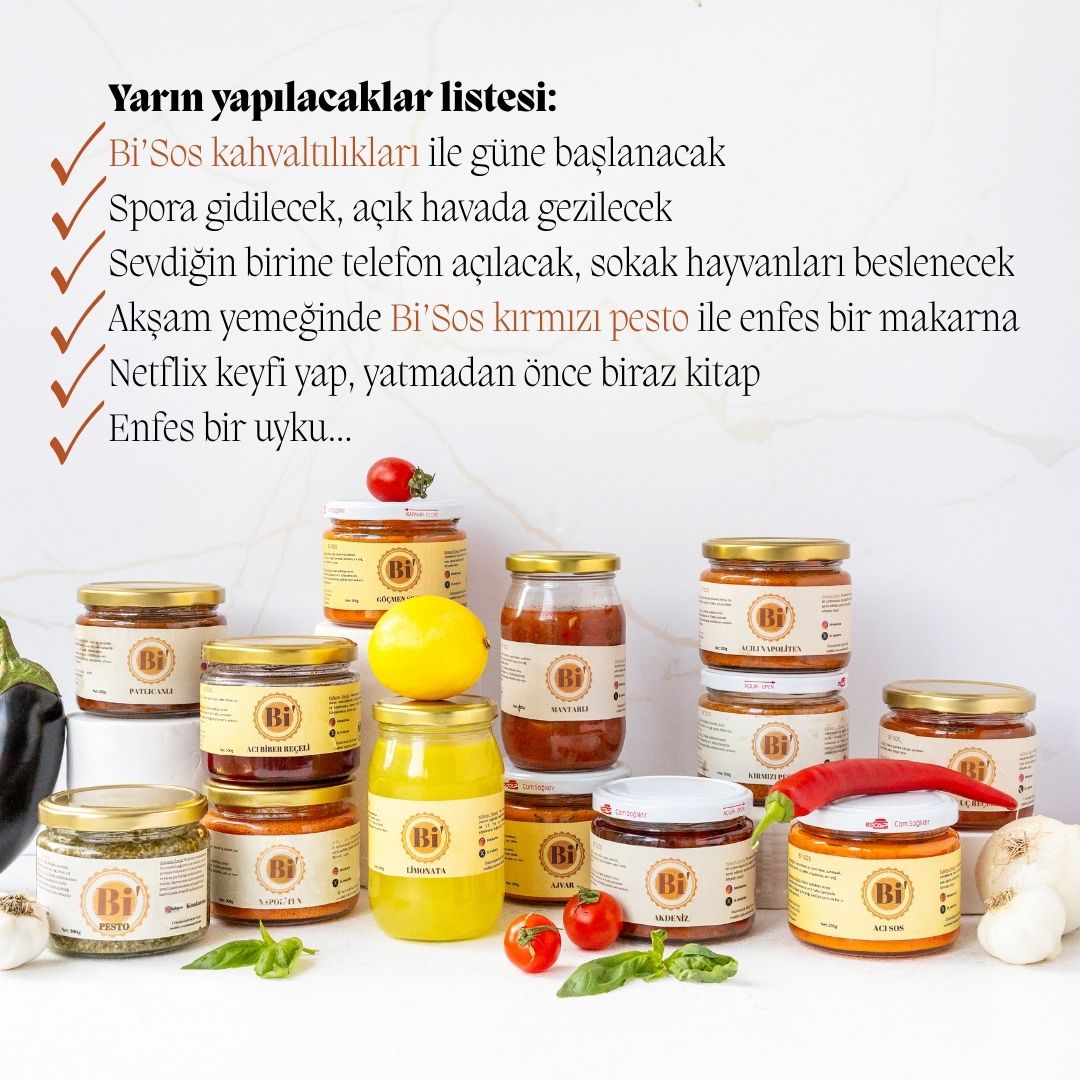 Kargo bedava ve pesto sos kampanyasında son gün! Bu geceye kadar verilen tüm siparişlerde kargo bedelini biz karşılıyoruz. 950 lira üstü siparişlerde de hem kargo bedava, hem de pesto sos hediye! Kaçırmamak için:
shopier.com/BiMakarnaa?ext…