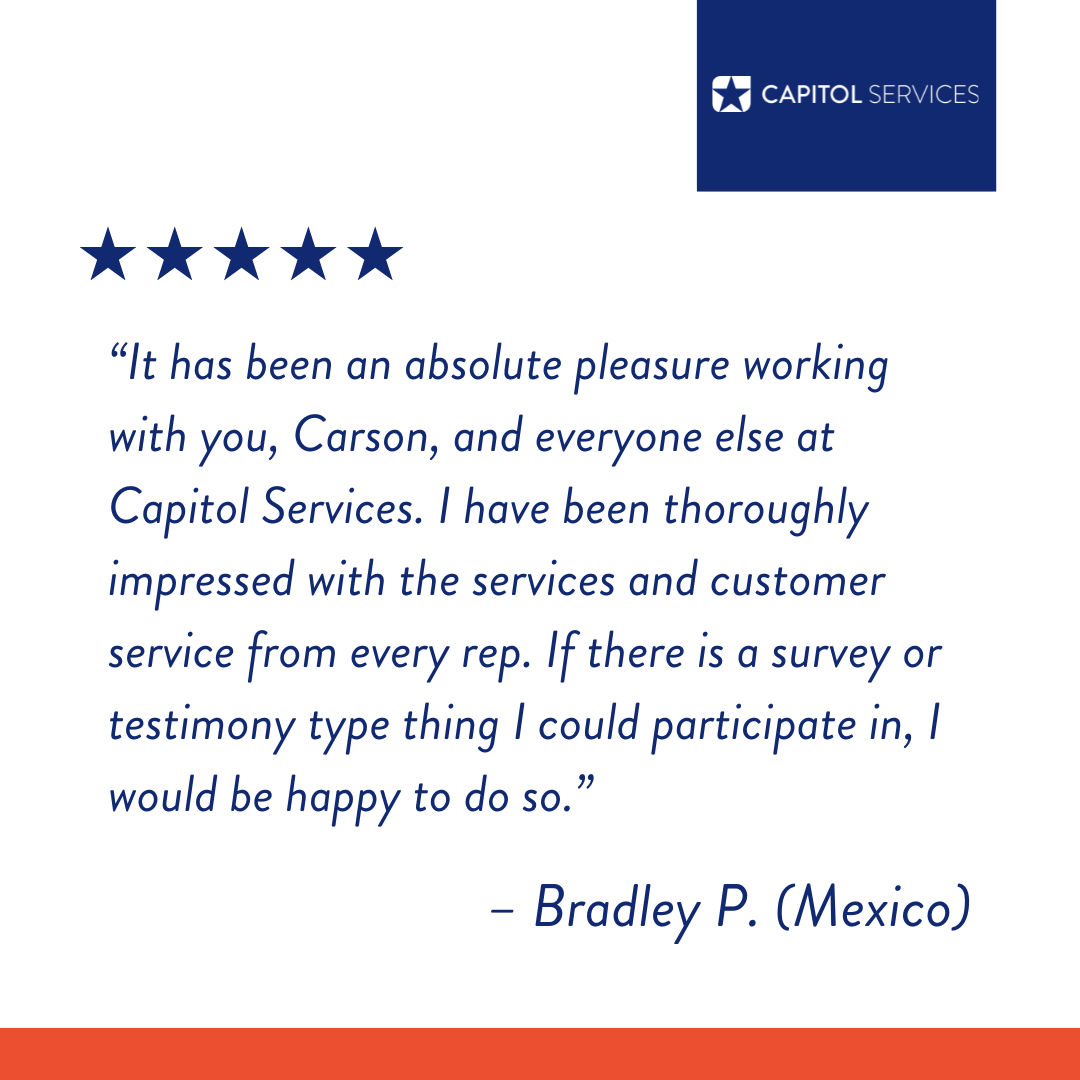 We appreciate the acknowledgment of Carson. Thank you, Bradley, for taking the time to share your appreciation.

#TestimonialTuesday