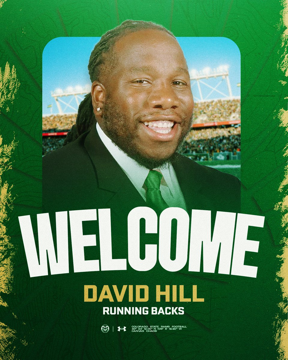 Welcome to Ram Country, <a href="/DHill39/">Coach David HILL</a> 🐏

📝 csura.ms/Hill

#Relentless x #CSURams