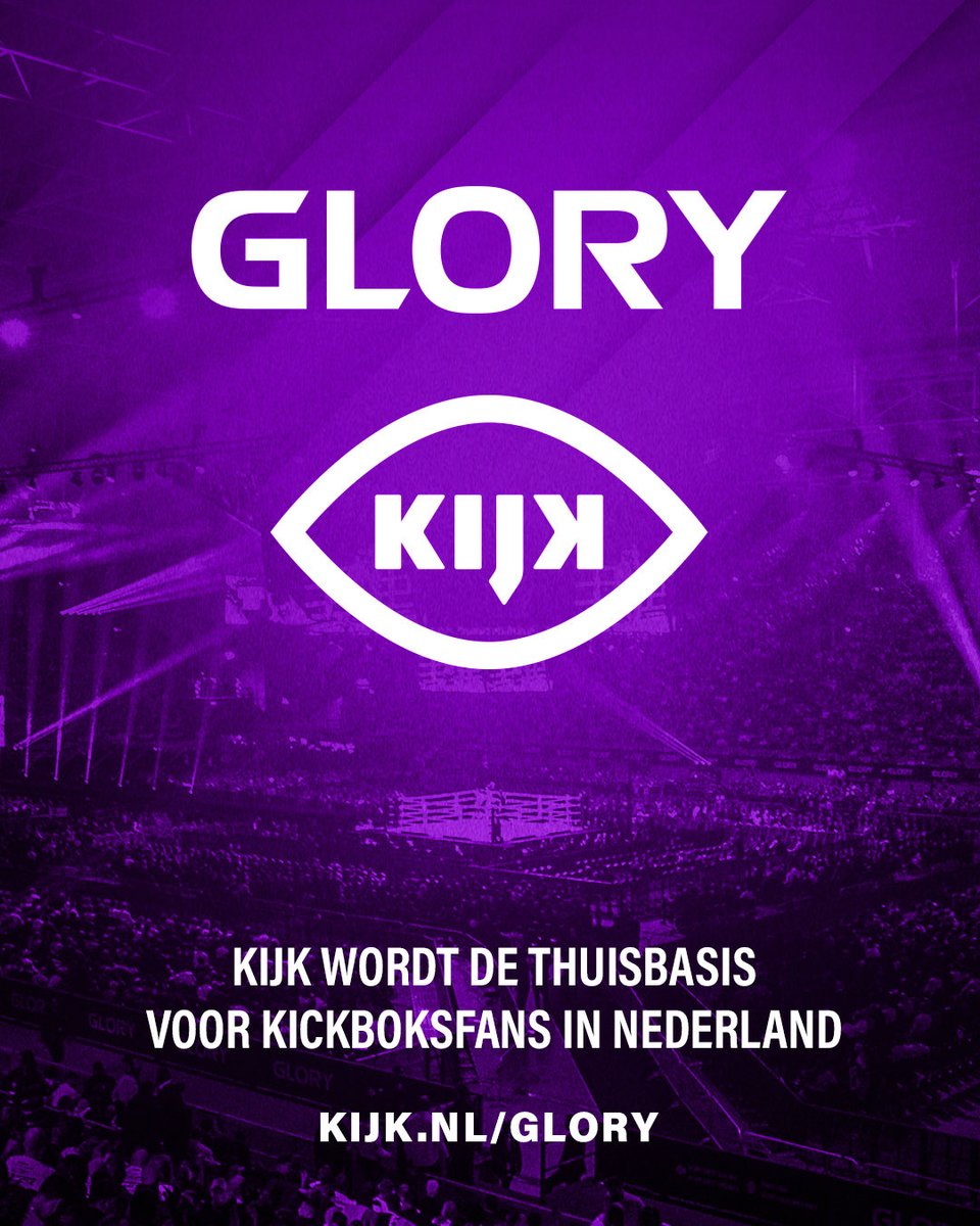KIJK is het nieuwe thuis van GLORY Kickboxing in Nederland 🇳🇱🥊

Vanaf 2026 is KIJK de officiële Nederlandse broadcastpartner van GLORY. Alle actie, alle gevechten, één platform.

Voor meer informatie ga je naar glorykickboxing.com/news/kijk-beco…