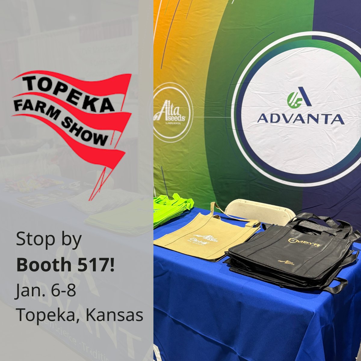 We’re in Topeka, KS this week at the Topeka Farm Show!

📍 Stormont Vail Events Center
📍 Booth 517

Stop by to chat forage &amp; grain sorghum solutions - and visit tomorrow to enter our raffle. See you there!
