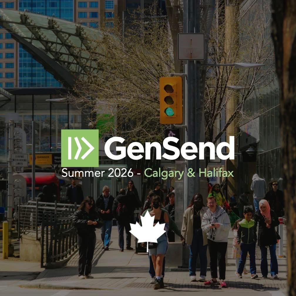 A great opportunity for young adults (age 19-25) to join God’s great story in Calgary or Halifax! Students will fall in love with the local people, church planters, and missionaries while learning how to live on mission.

Details &amp; Application: gensend.org/summer/
