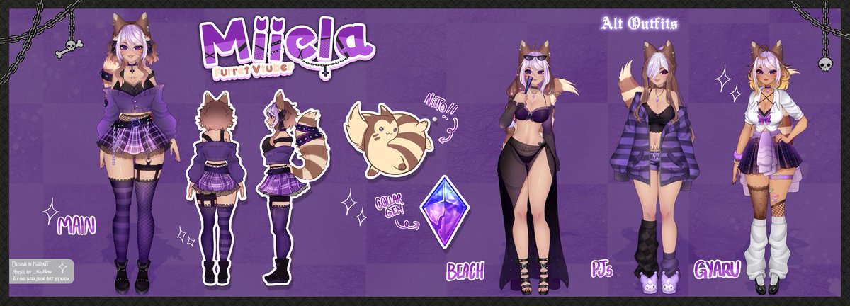 Nuevo año, Nueva introducción! 🐾💜

Hola! Mi nombre es Miiela, soy una Vtuber Furret ✨ y yo se CA MI NAR

(A menos de que papi nintendo diga lo contrario)

Arte : #MiielArt 
Arte 🔞 #MiielArt