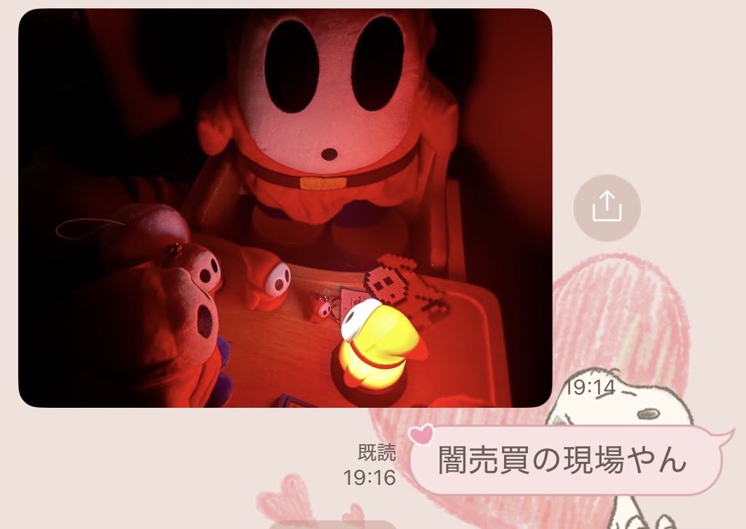 なんか秘密結社ばりのこわこわ集会の画像が送られてきた。🫣