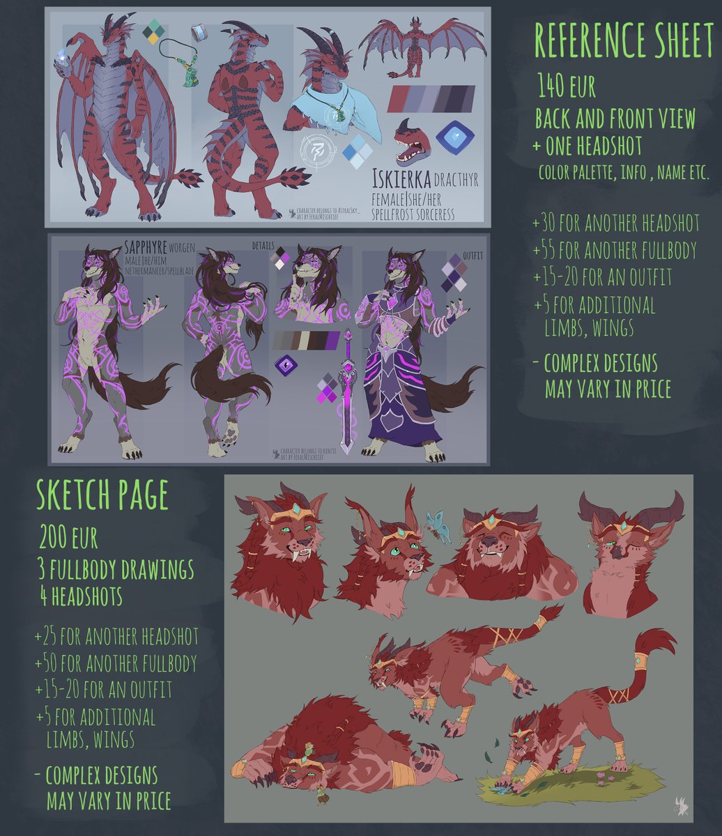 JANUARY c0mmissi0ns are OPEN !❄️🧊     

If you are interested or have any questions DM me or order through k0-fi !           

Check my ToS and pri ces bellow for more info!🔽

All RTs are always greatly appreciated <3
#warcraft #warcraftart