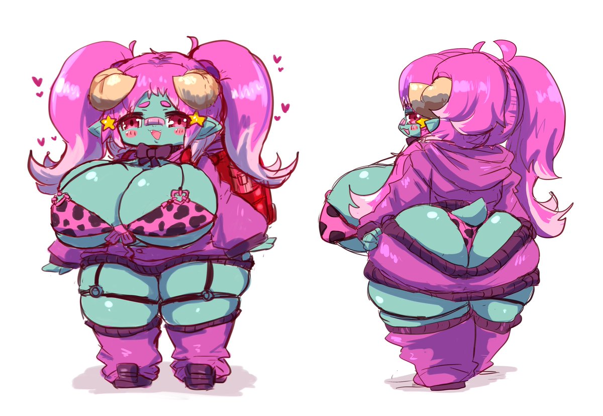 らくがき
地雷系× ShortStack × メスガキ
の属性ぜーーーんぶぶち込んだオーク娘
の正面&背面 