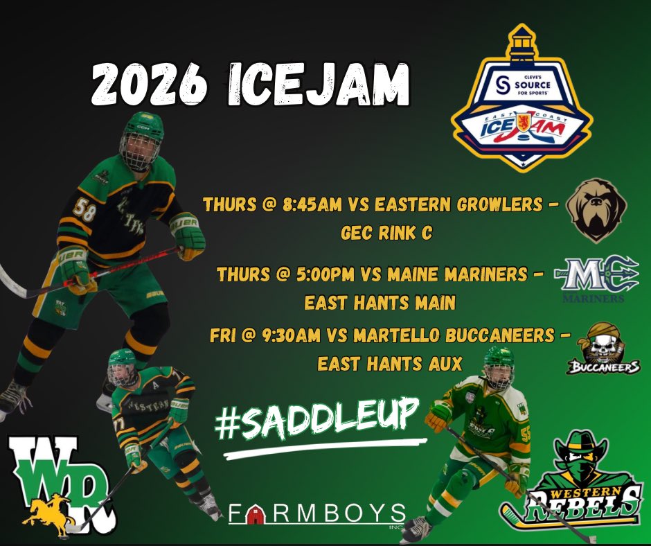 It’s 2026 IceJam Week❕🧊

📺 - Pay-per-view livestream option available for purchase here ➡️ highbuttonsports.ca 

🤠We are also THRILLED to welcome Captain Ben MacGregor back to the lineup after a 2 month stint on the injured list❗️

#SaddleUp 🟢🟡