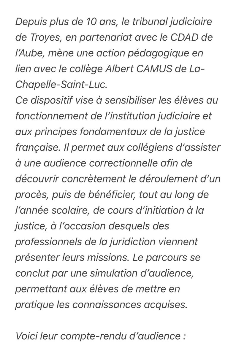 Tribunal Troyes tweet media