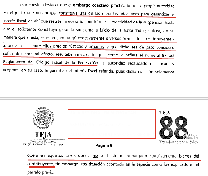 murguia_gerardo's tweet image. ¿Sabías que… un bien rústico puede garantizar un crédito fiscal, incluso cuando está exceptuado del embargo?  🤓
La Sala Regional en Michoacán, confirmó que, si ese bien fue previamente embargado, nada impide para que se use como medio para garantizar. 
Este criterio cobra…