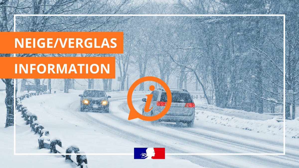 Prefet91's tweet image. 🟠#AlerteMétéo | Vigilance orange neige et verglas ❄️

Le département de l’Essonne est placé en vigilance orange neige/verglas à partir de 6h et jusqu’à 14h demain mercredi 7 janvier.

🚍 Les transports scolaires seront de nouveaux suspendus pour la journée de demain (mercredi 7…