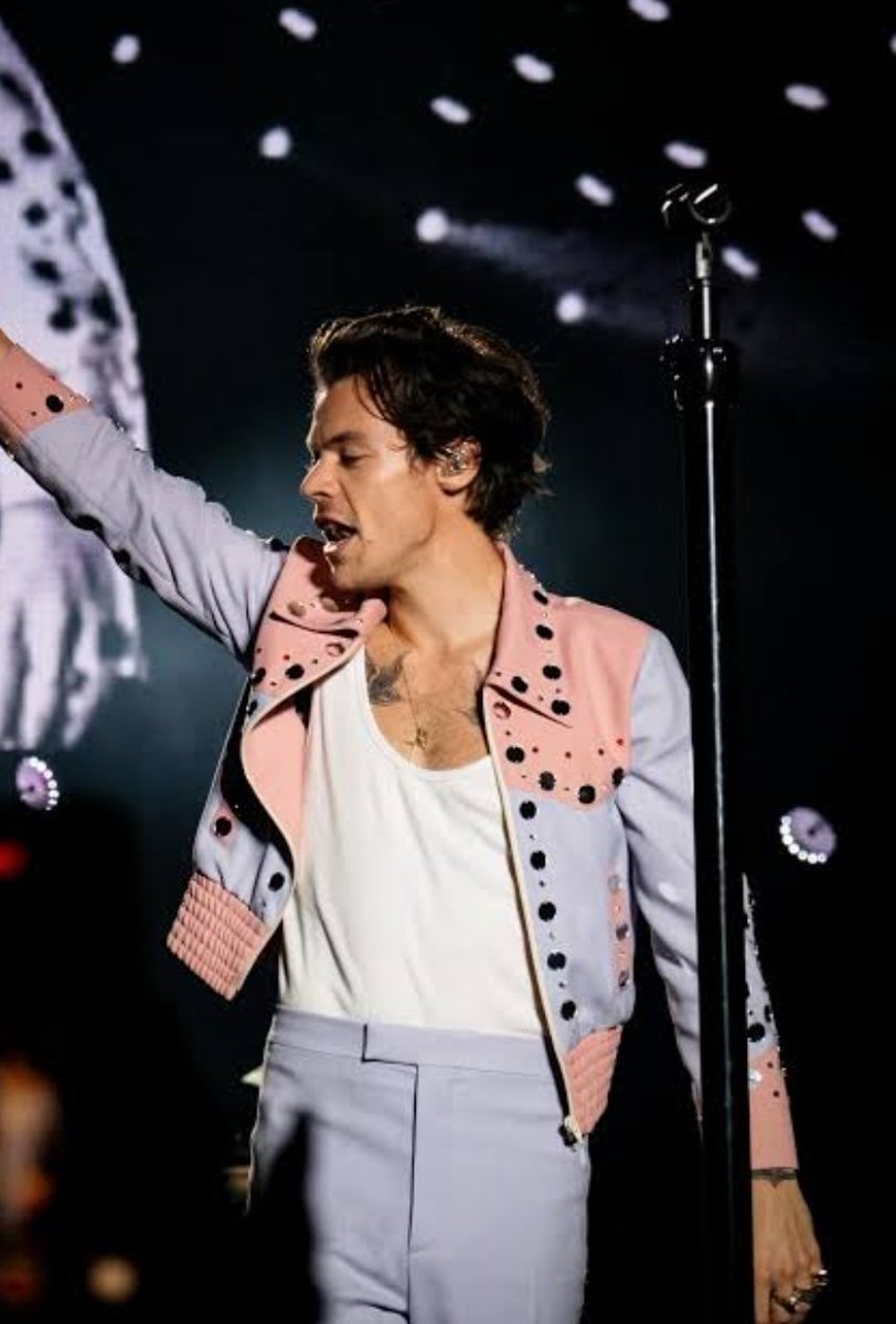 Harry Styles performing in Amsterdam during Love On Tour in 2022