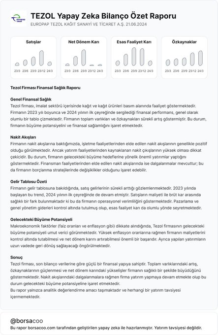 isabelmunizz_'s tweet photo. #TEZOL BİLANÇO GAYET GÜZEL PAZARTESİ BİLANÇONUN ETKİSİ GÖRÜLÜR YENİDEN 28 TL ZİRVESİNİ TEST EDEBİLİR #XU100 #XU30 #BIST #BORSA https://t.co/PUuA5yoenF
