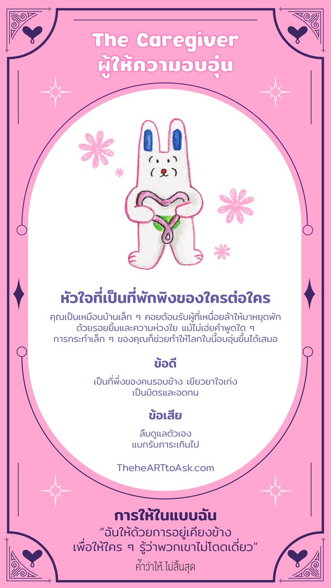 เป็นเซไนท์ผู้ให้ความอบอุ่น ในมุมมองคนอื่นจะมองว่าตรงกับผมไหมนะ 🤭 #รักนะเทียๆ พอเห็นข้อเสียว่าแบกรับภาระเกินไปนี่ก็เริ่มกลัวแล้วว่าโคตรตรงเลย #RoseliaLev
#หัวใจสีรุ้งดวงนี้เป็นของเธอ