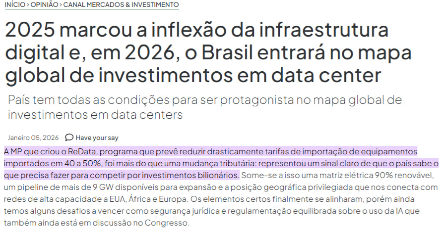 traderdocerrado's tweet photo. #RNEW3 #RNEW4 #Redata
Especialistas apontam tendências na regulação de IA e data centers em 2026
https://t.co/cfUMR8lX0H https://t.co/TcMsBuLLsg
