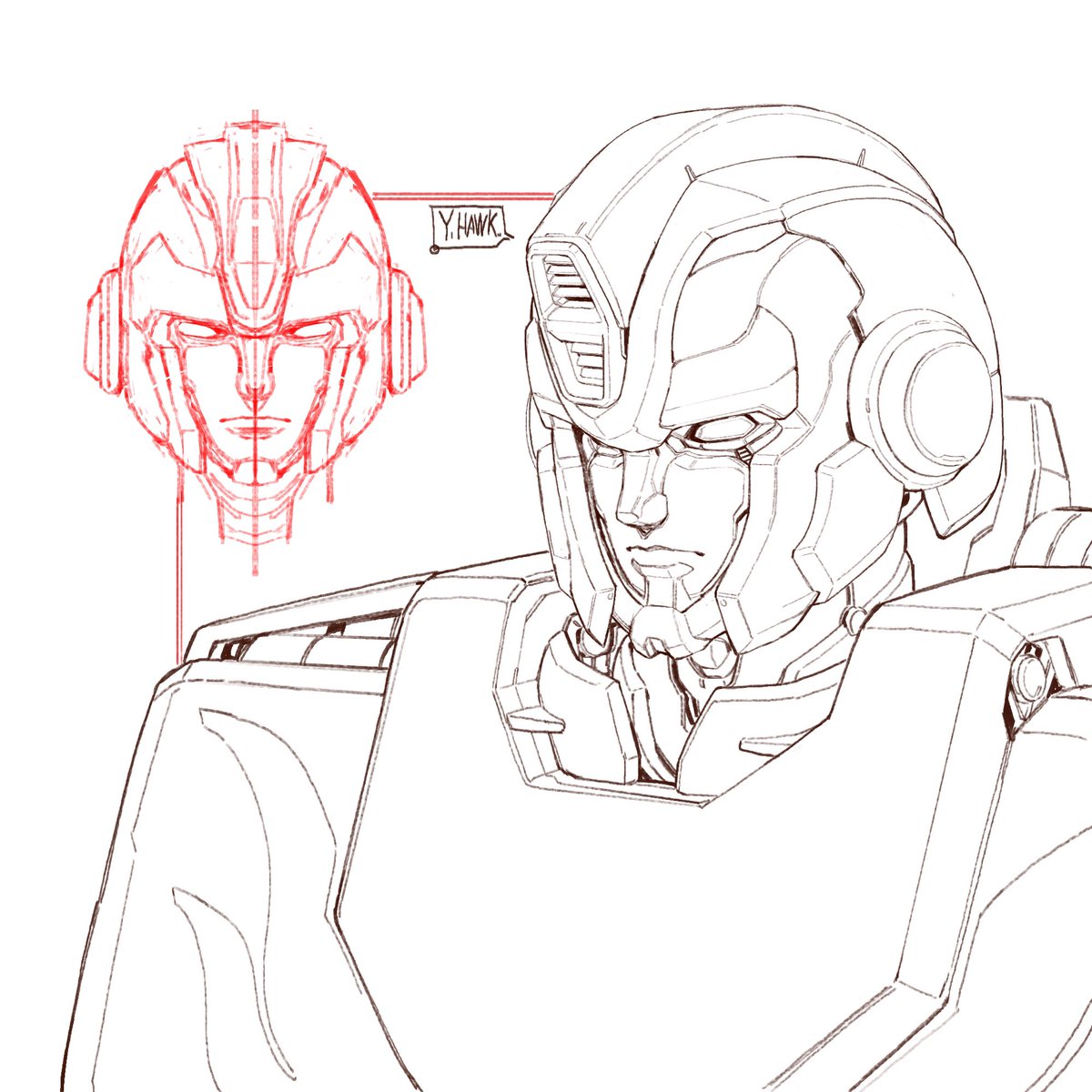 YingHawk2k24's tweet photo. 摸🐟 HotRod
#transformers #sketches #hotrod https://t.co/mmMJlEfvdF