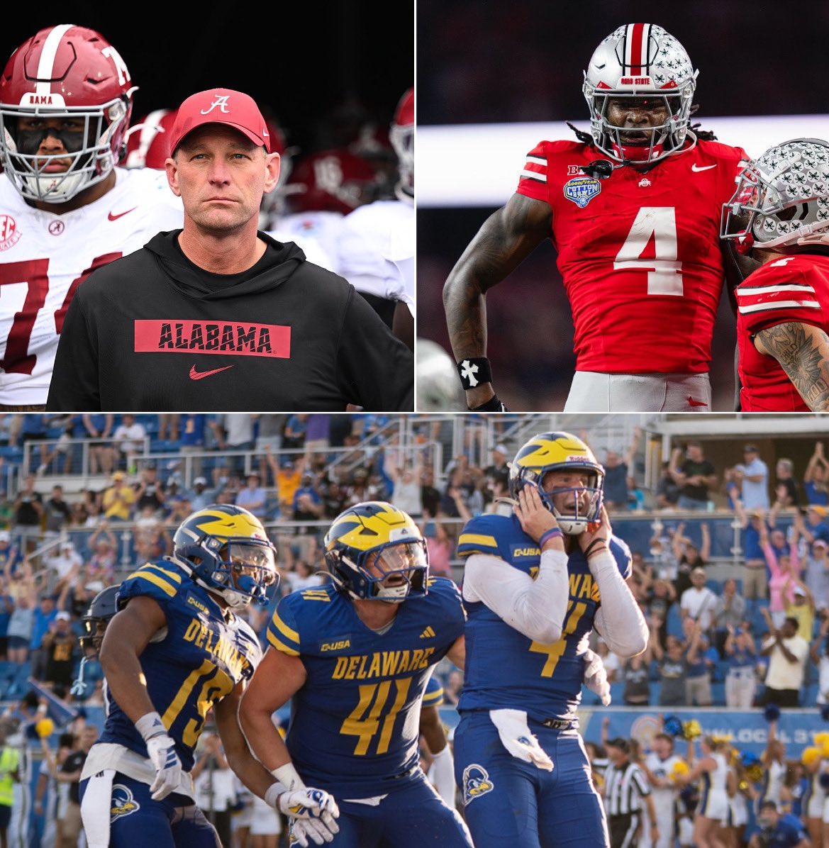 joeflaccoburner's tweet image. CRAZY STAT 🤯

This is the first ever College Football Playoff semifinal without Alabama, Ohio State, or Delaware.