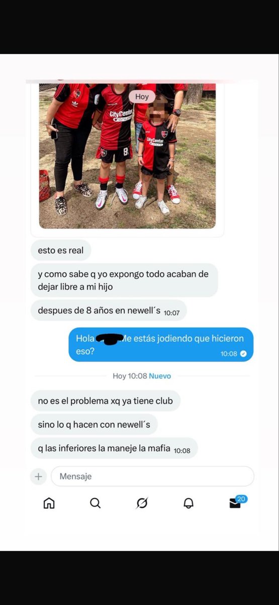 Esto es gravísimo. Las familias afectadas están saliendo a hablar de todos los negocios que hacen en esa categoría. Tienen que dar la cara y dar explicaciones al respecto. Los chicos tienen que jugar.